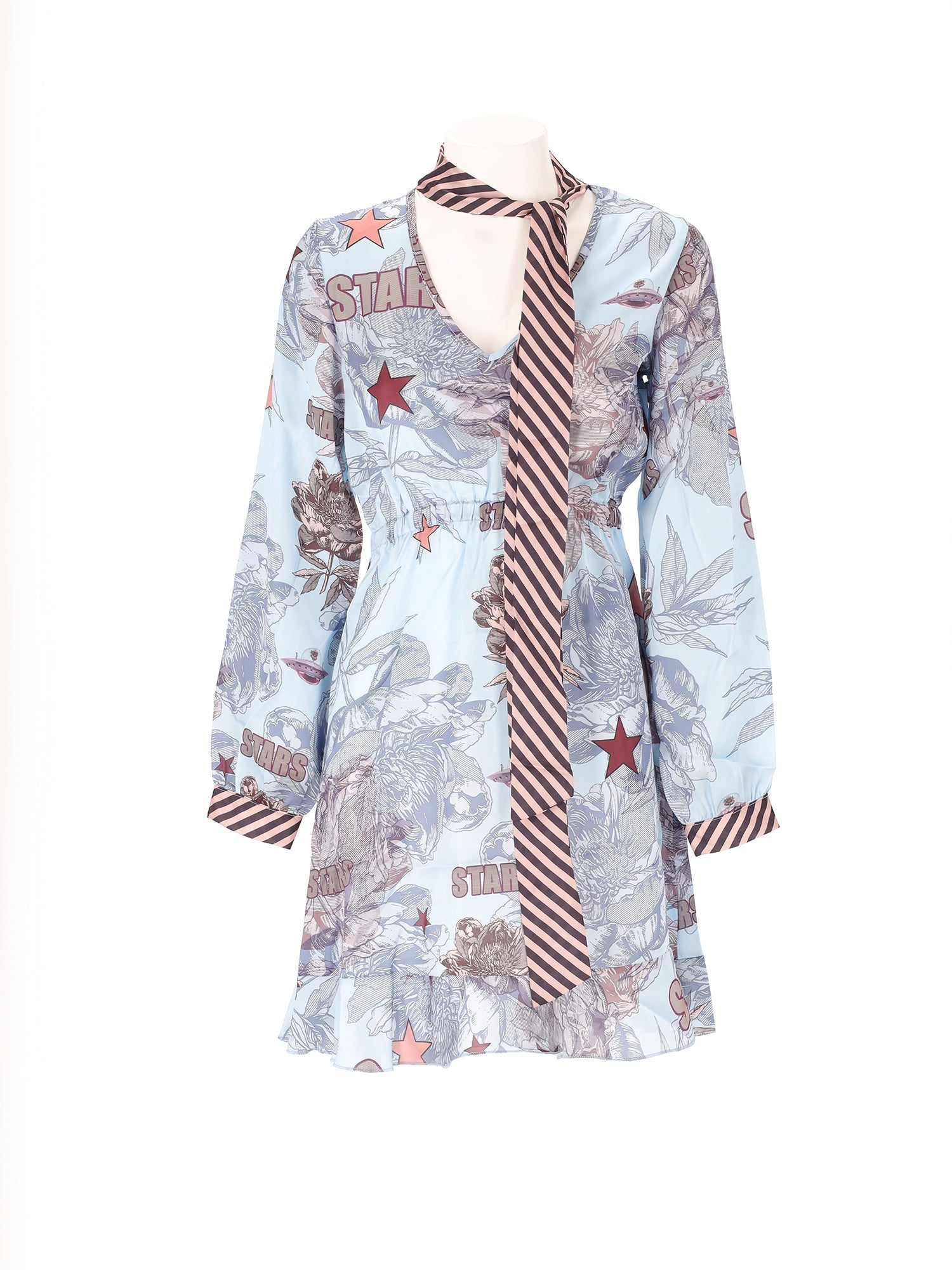 Poliestere Vestito Donna Fiordaliso Made in Italy Braccialini