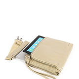 Pochette da donna in vera pelle Unisex BEL11-Bianco Tucano