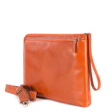 Pochette unisex in vera pelle Casual BEL13-Arancione Tucano