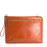 Pochette unisex in vera pelle Casual BEL13-Arancione Tucano