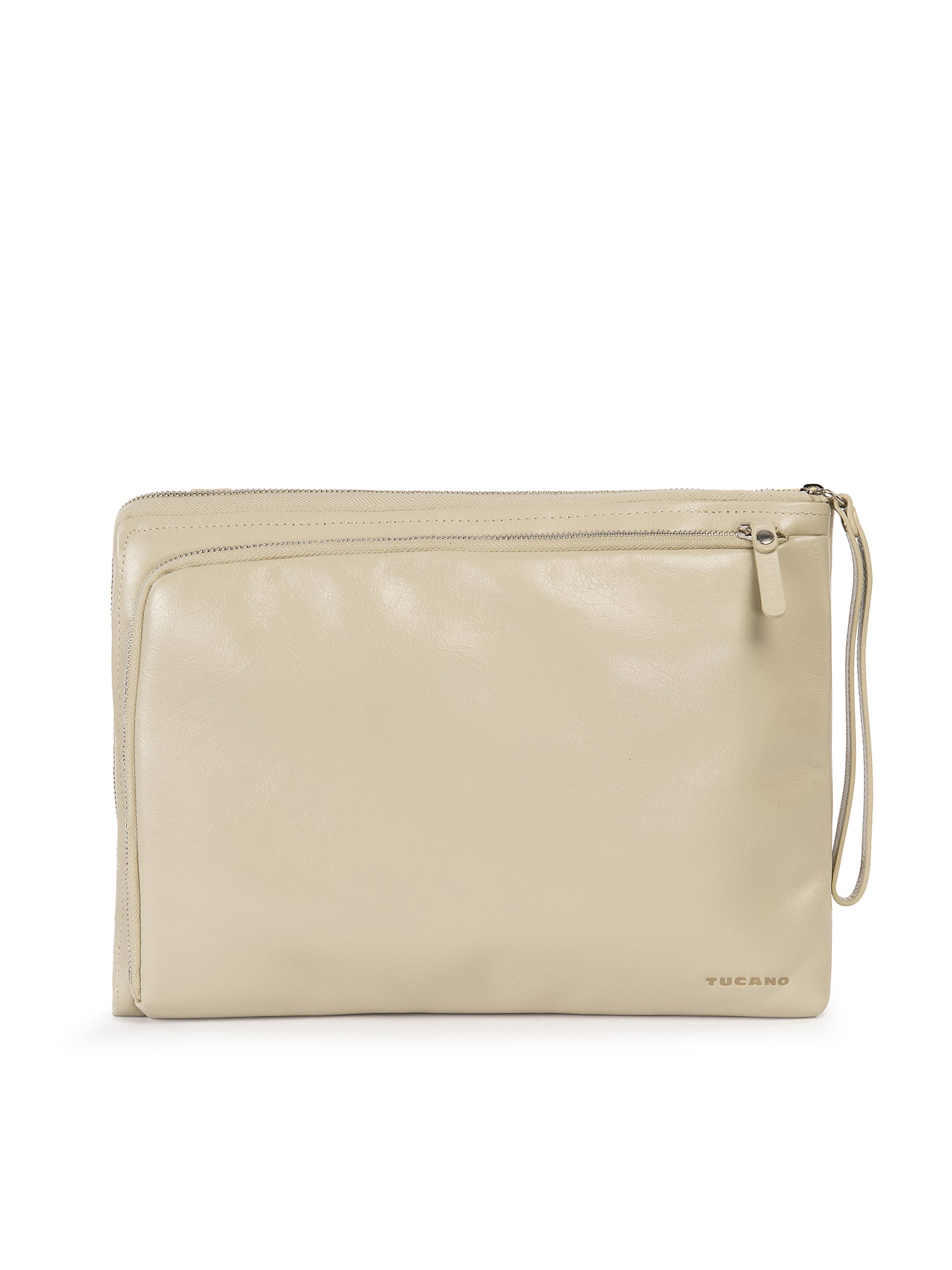 Pochette unisex in vera pelle Casual BEL13-Beige Tucano