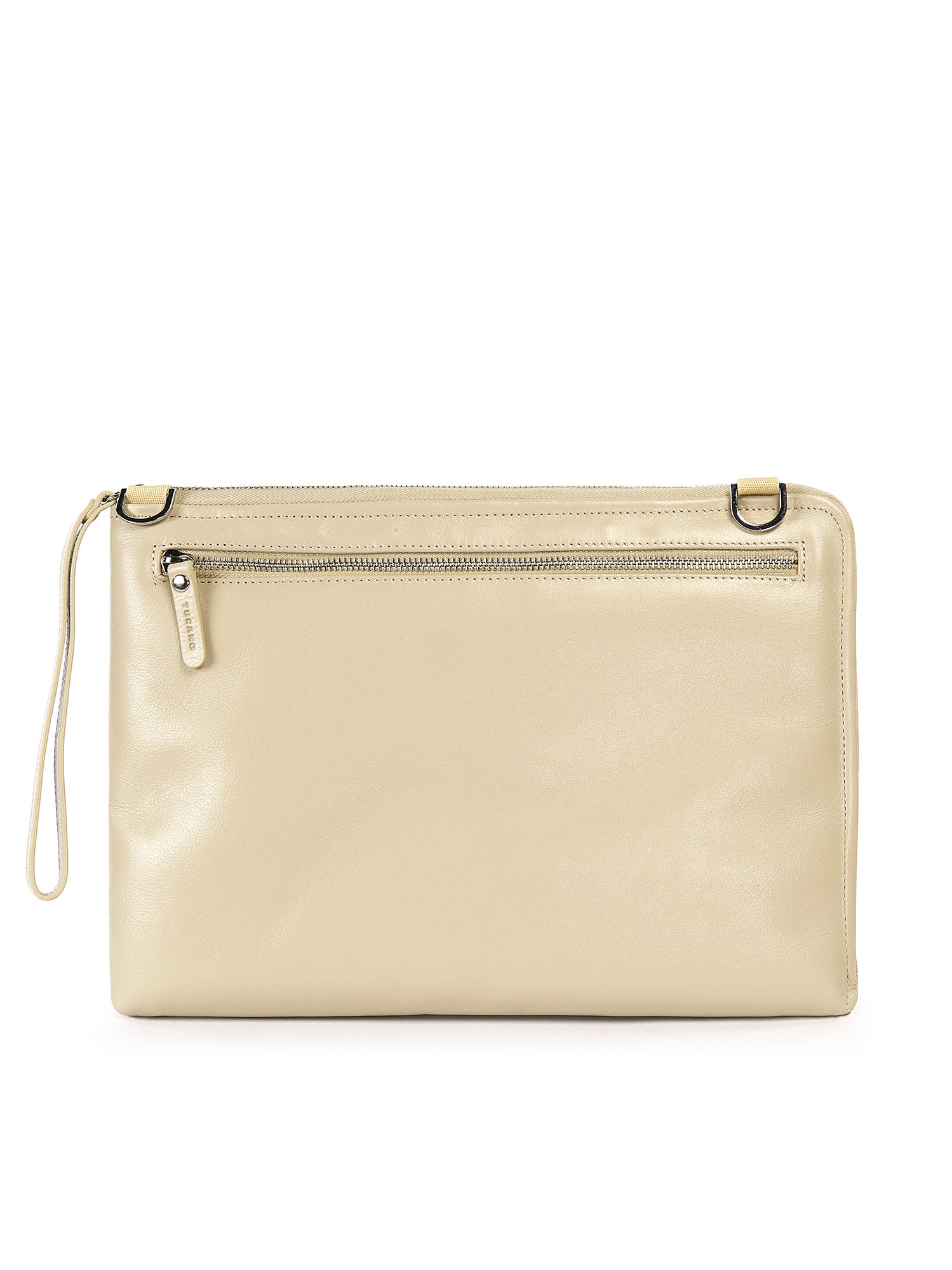 Pochette unisex in vera pelle Casual BEL13-Beige Tucano