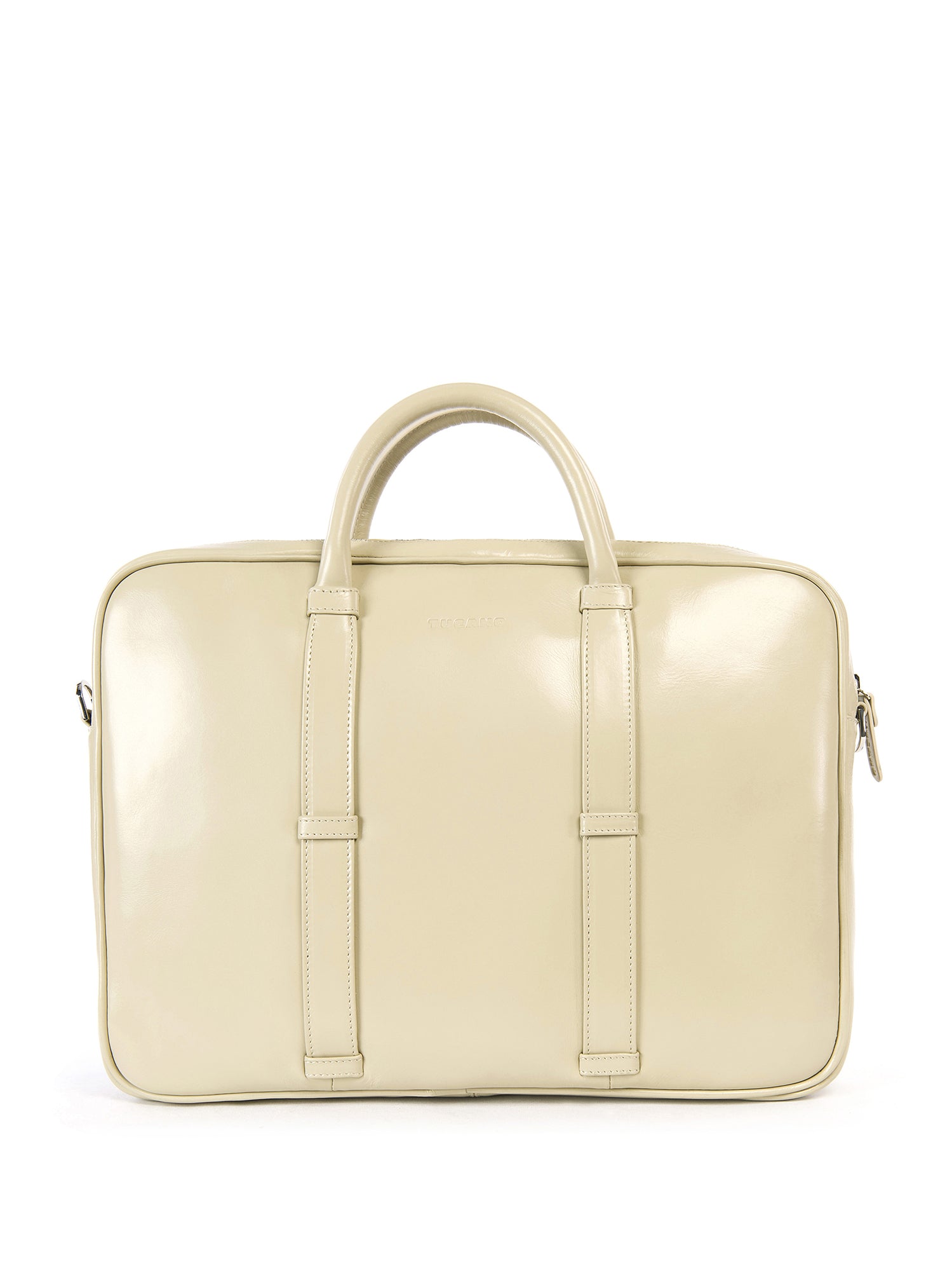 Borsa da lavoro unisex in vera pelle Casual BEL15-Beige Tucano