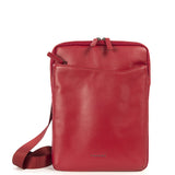 Borsa a tracolla unisex in vera pelle Casual BFINPXS-Rosso Tucano
