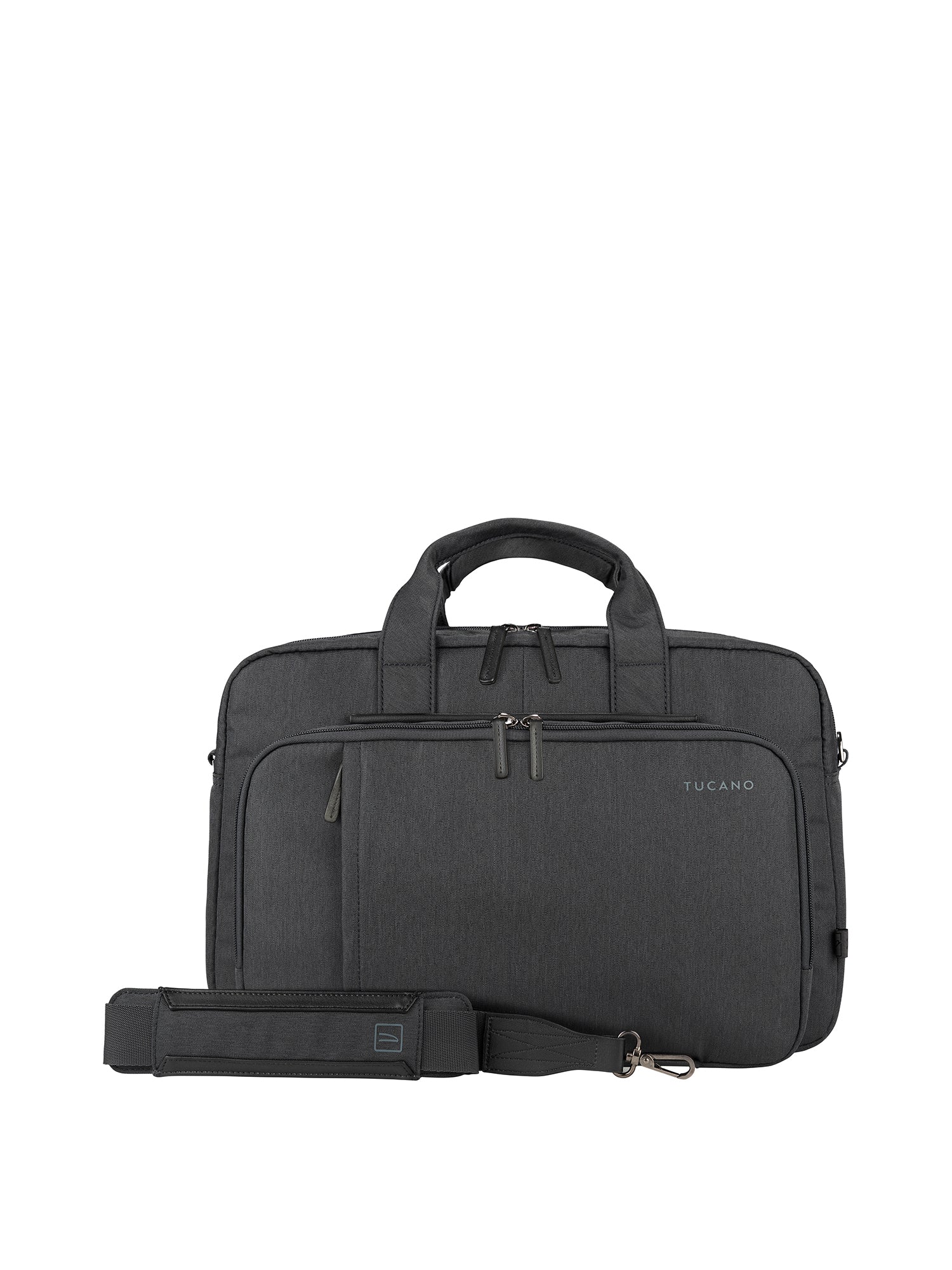 Borsa a mano unisex PET riciclato BFLASH15-Nero Tucano