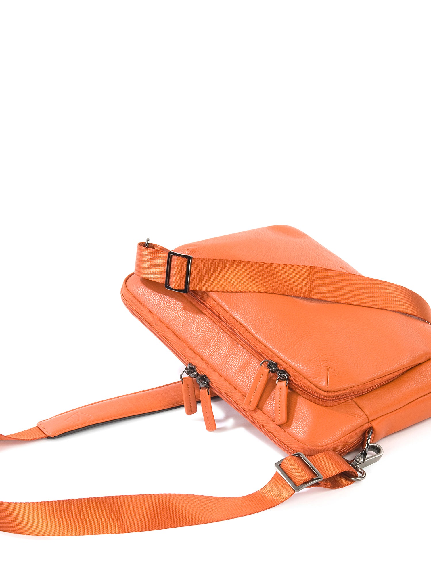 Borsa a tracolla unisex vera pelle Casual BFOP11-Arancione Tucano