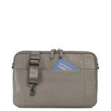 Borsa a tracolla unisex vera pelle Casual BFOP11-Grigio Tucano