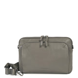 Borsa a tracolla unisex vera pelle Casual BFOP11-Grigio Tucano