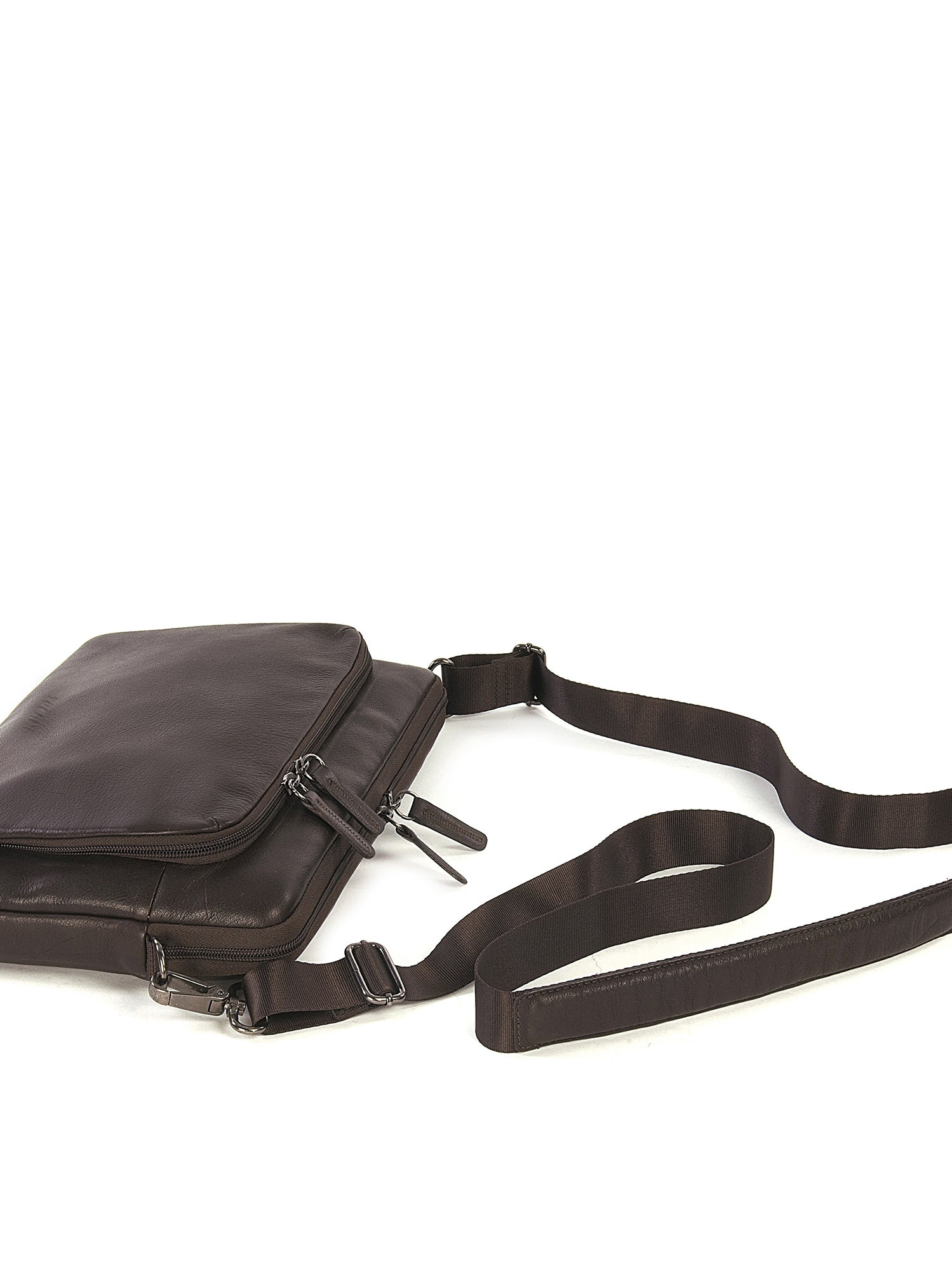 Borsa a tracolla unisex vera pelle Casual BFOP11-Marrone Tucano