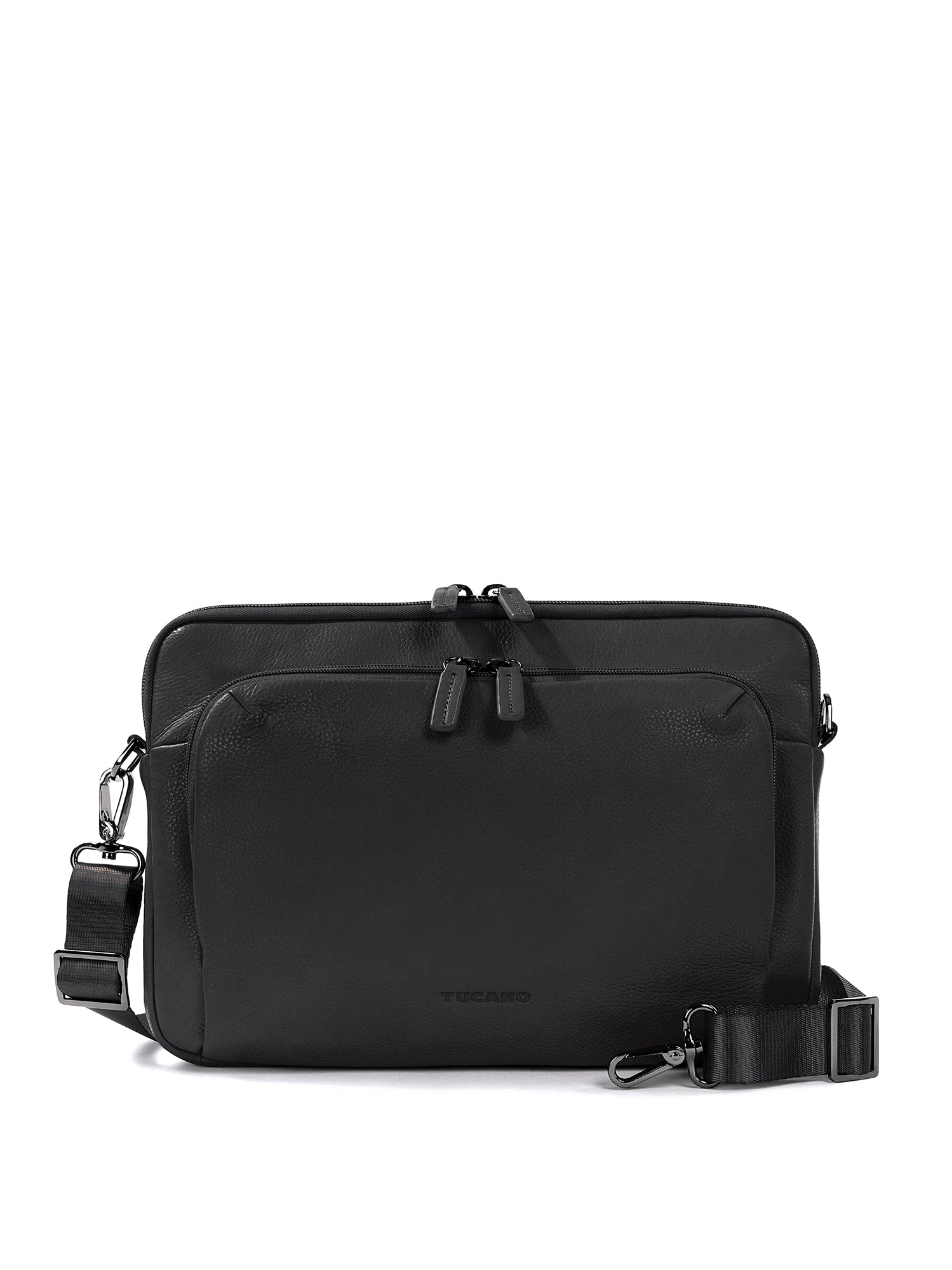 Borsa a tracolla unisex vera pelle Casual BFOP11-Nero Tucano