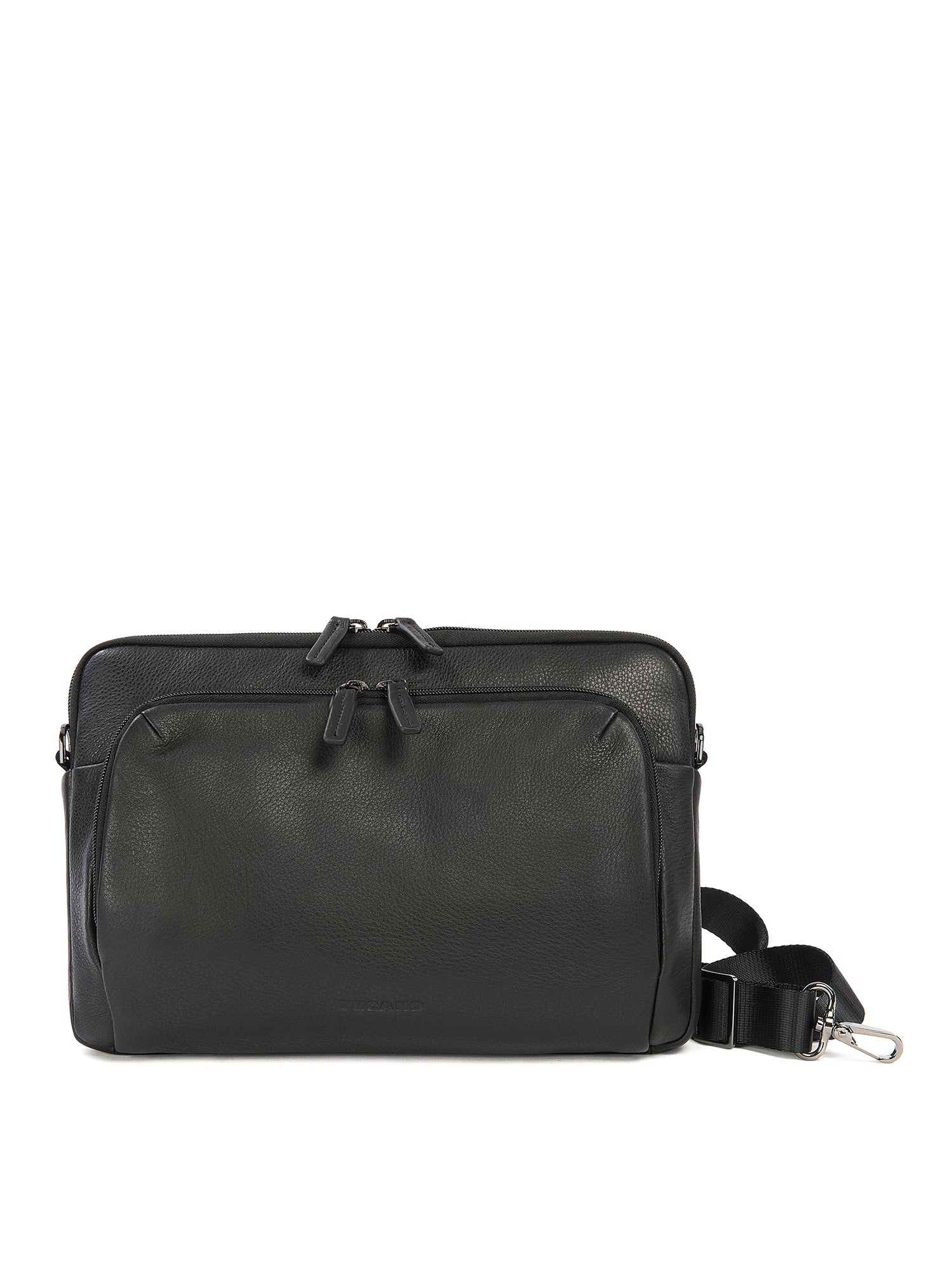 Borsa a tracolla unisex vera pelle Casual BFOP11-Nero Tucano
