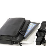 Borsa a tracolla unisex vera pelle Casual BFOP11-Nero Tucano