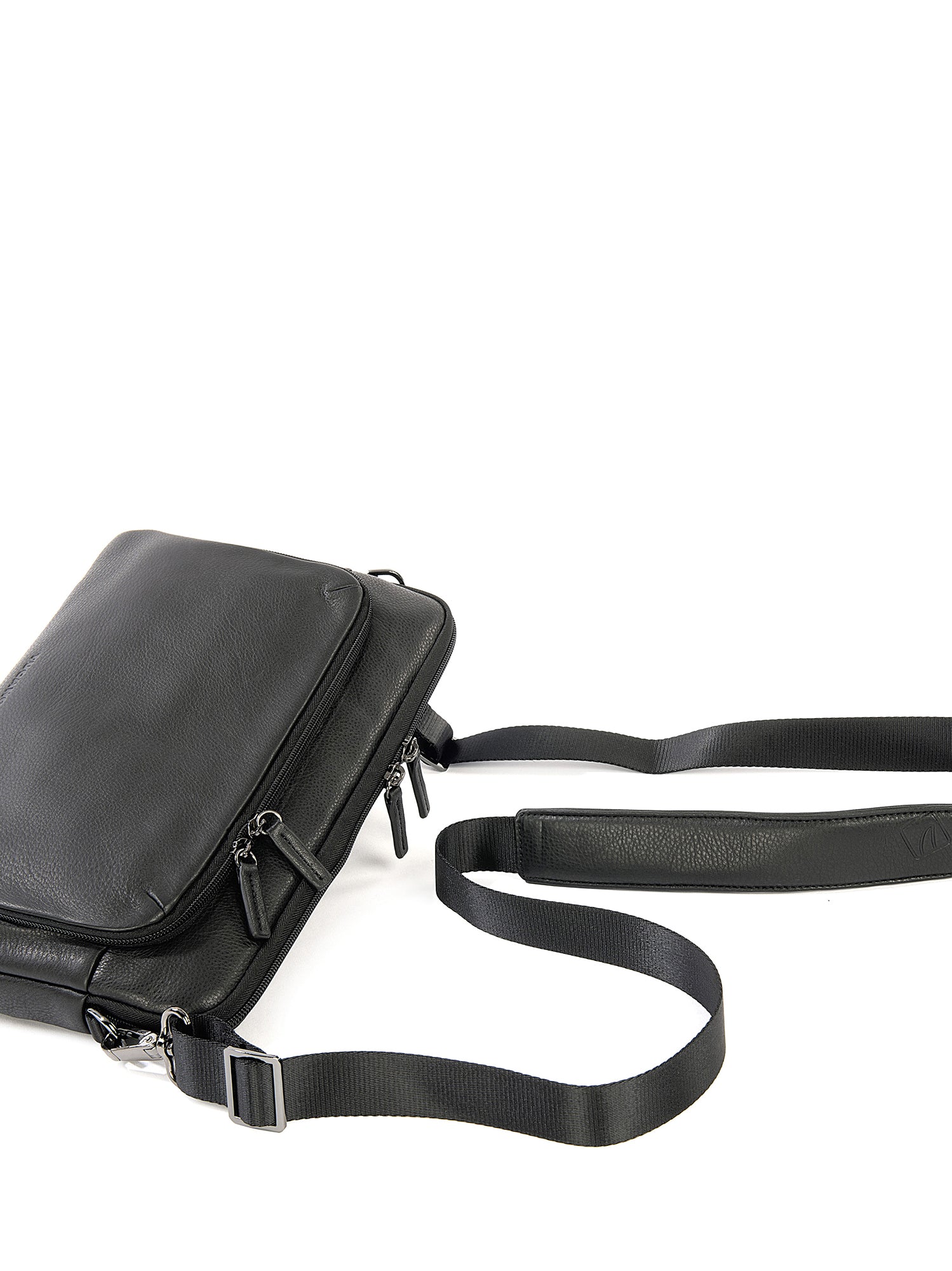 Borsa a tracolla unisex vera pelle Casual BFOP11-Nero Tucano