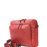 Borsa a tracolla unisex vera pelle Casual BFOP11-Rosso Tucano
