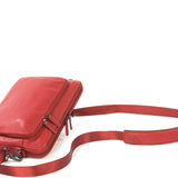 Borsa a tracolla unisex vera pelle Casual BFOP11-Rosso Tucano