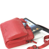 Borsa a tracolla unisex vera pelle Casual BFOP11-Rosso Tucano