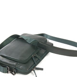 Borsa a tracolla unisex vera pelle Casual BFOP11-Verde Scuro Tucano