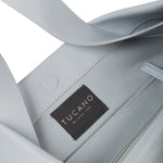Borsa a spalla da donna 100% PET riciclato BGNTSH-L-Azzurro Tucano