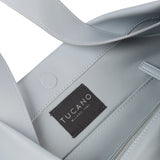 Borsa a spalla da donna 100% PET riciclato BGNTSH-L-Azzurro Tucano