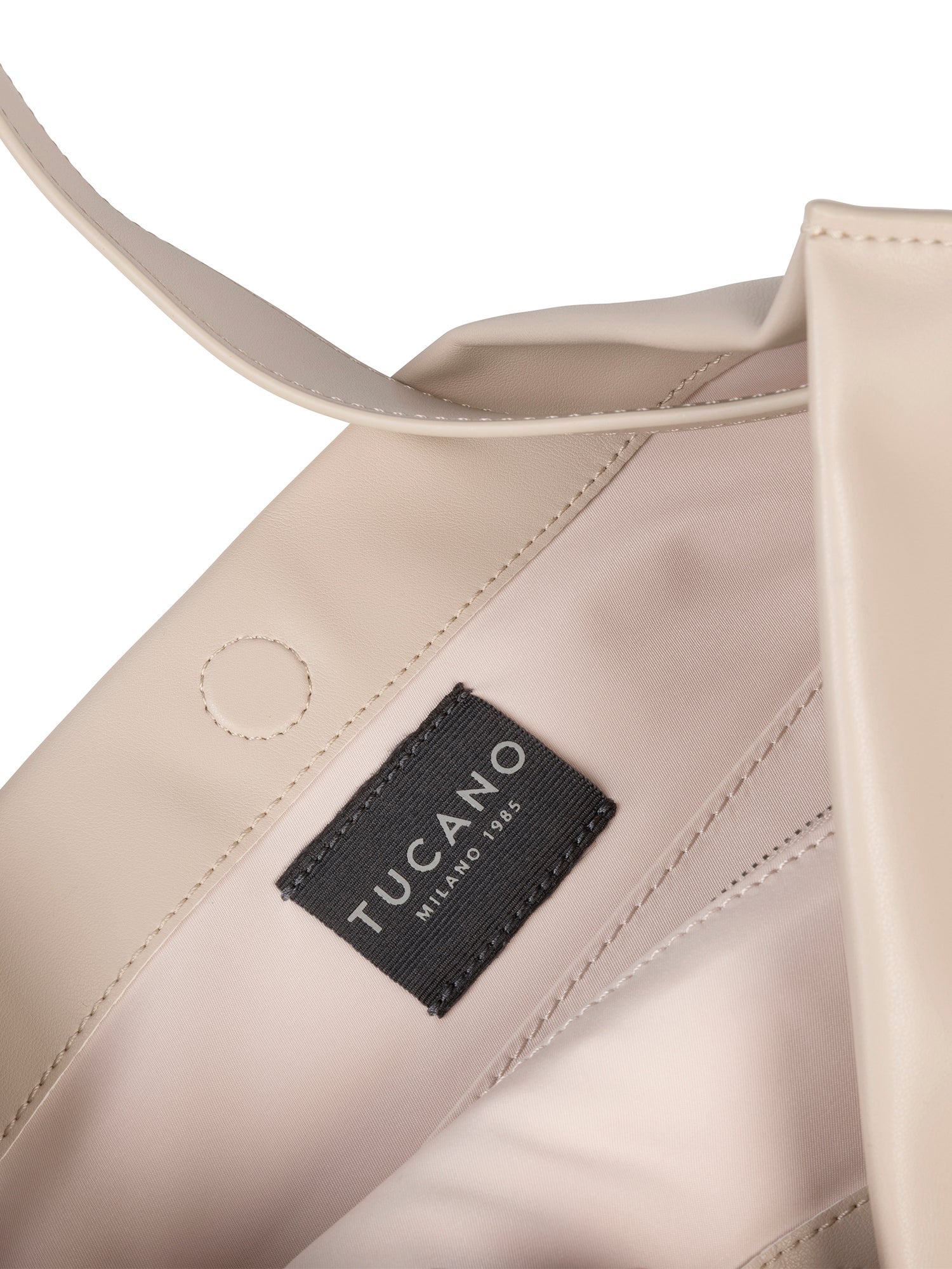 Borsa a spalla da donna 100% PET riciclato BGNTSH-L-Beige Tucano