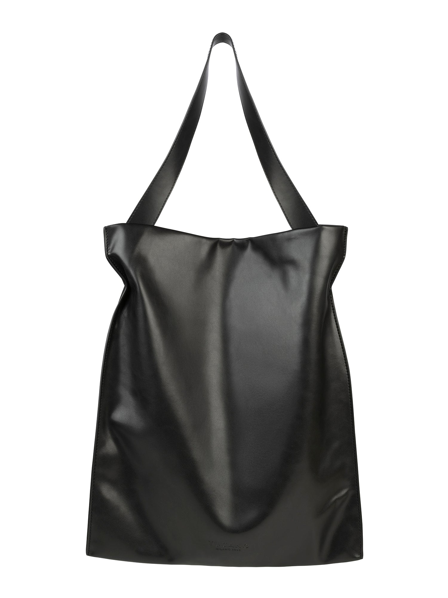 Borsa a spalla da donna 100% PET riciclato BGNTSH-L-Nero Tucano