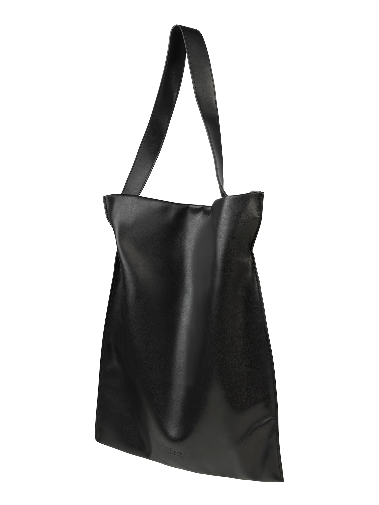 Borsa a spalla da donna 100% PET riciclato BGNTSH-L-Nero Tucano