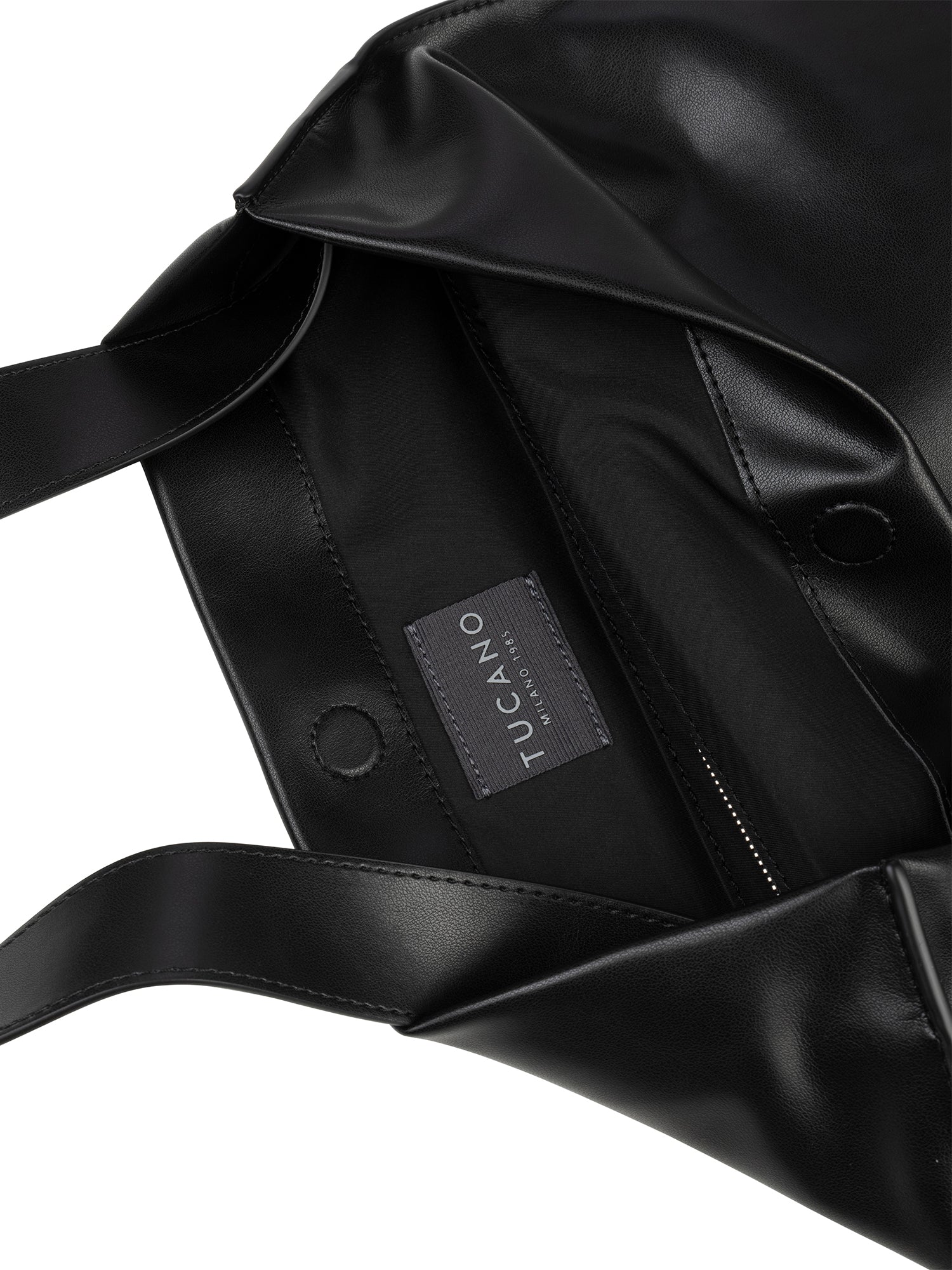 Borsa a spalla da donna 100% PET riciclato BGNTSH-L-Nero Tucano