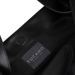 Borsa a spalla da donna 100% PET riciclato BGNTSH-L-Nero Tucano