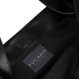 Borsa a spalla da donna 100% PET riciclato BGNTSH-L-Nero Tucano