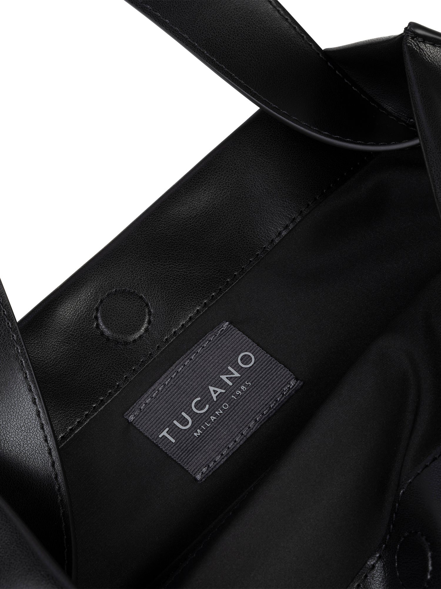 Borsa a spalla da donna 100% PET riciclato BGNTSH-L-Nero Tucano