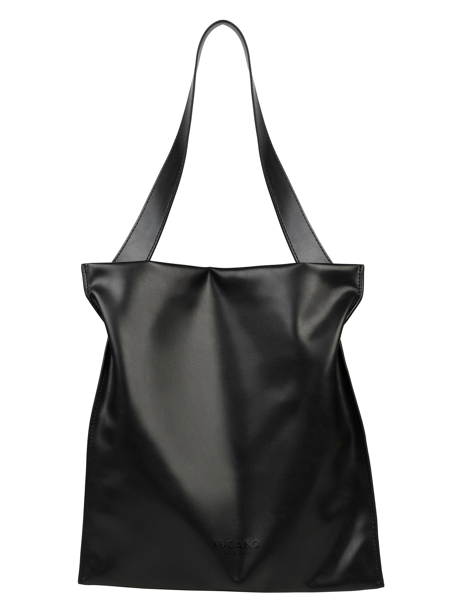 Borsa a spalla da donna 100% PET riciclato BGNTSH-S-Nero Tucano