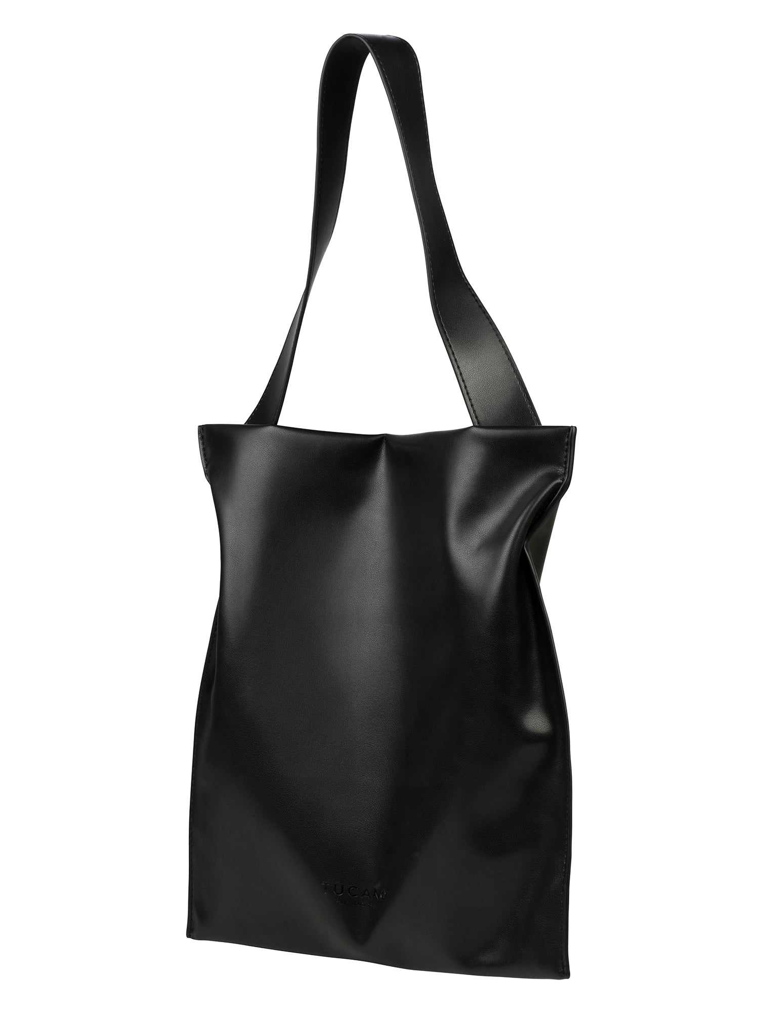 Borsa a spalla da donna 100% PET riciclato BGNTSH-S-Nero Tucano