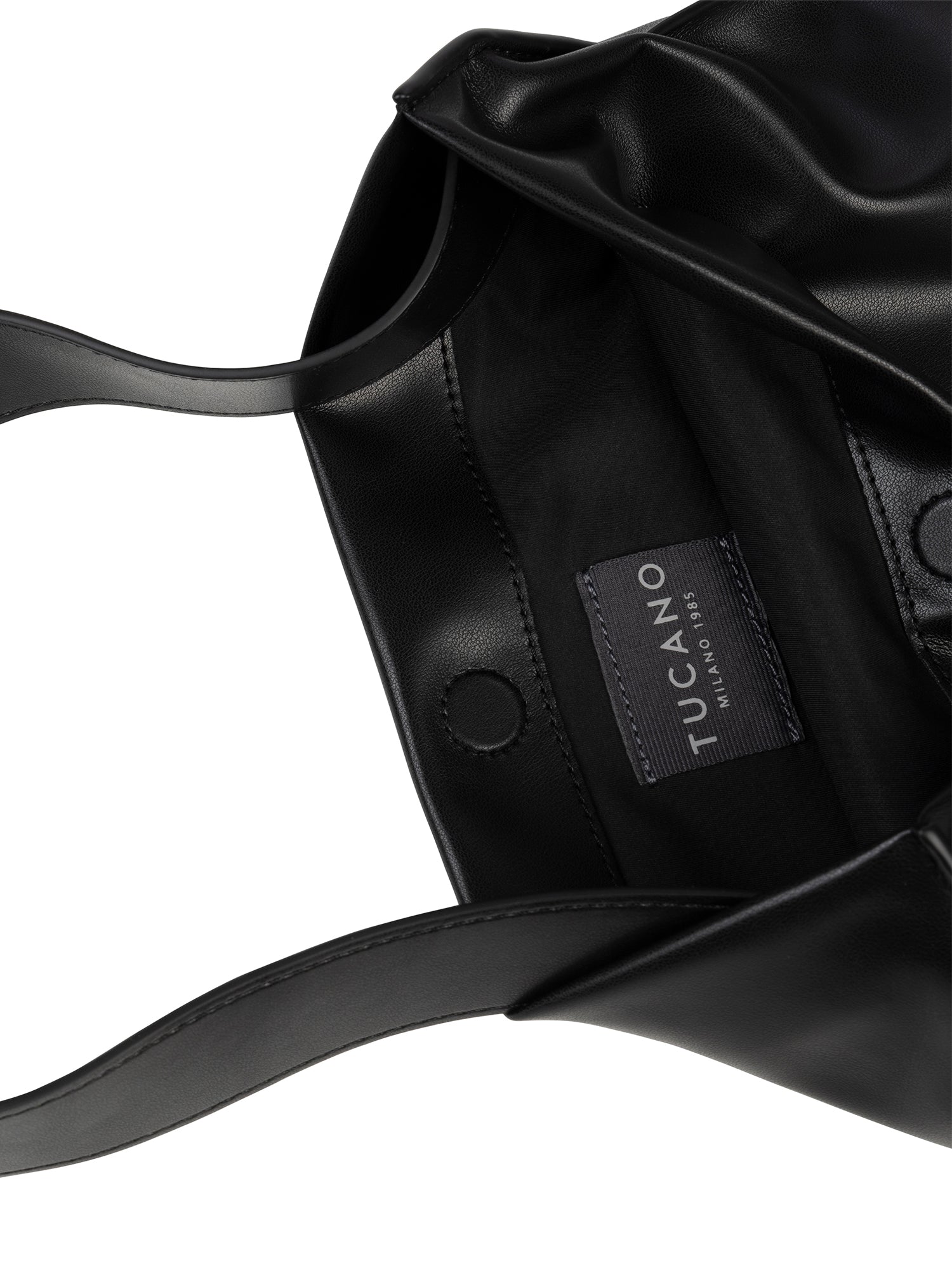 Borsa a spalla da donna 100% PET riciclato BGNTSH-S-Nero Tucano