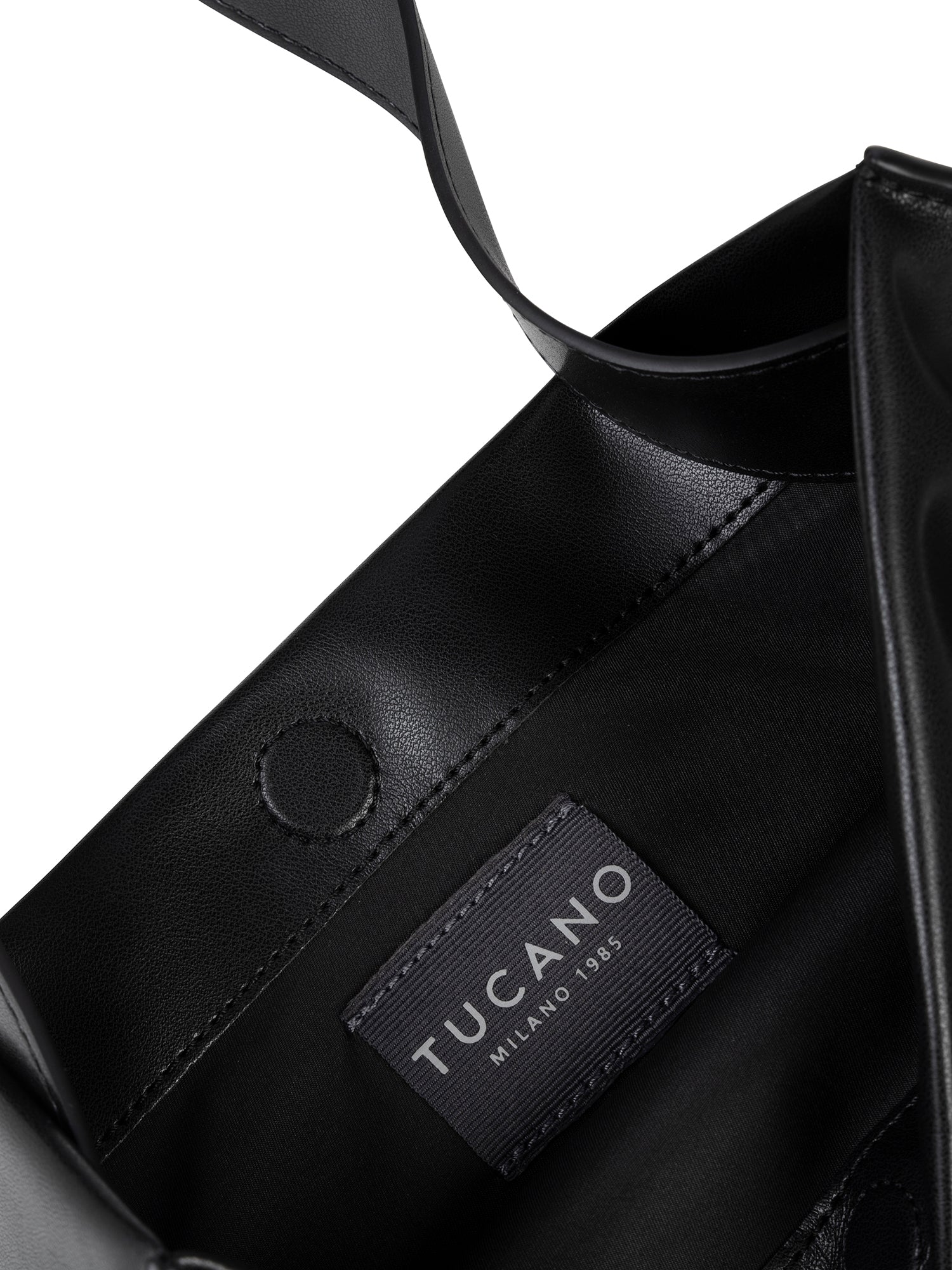 Borsa a spalla da donna 100% PET riciclato BGNTSH-S-Nero Tucano
