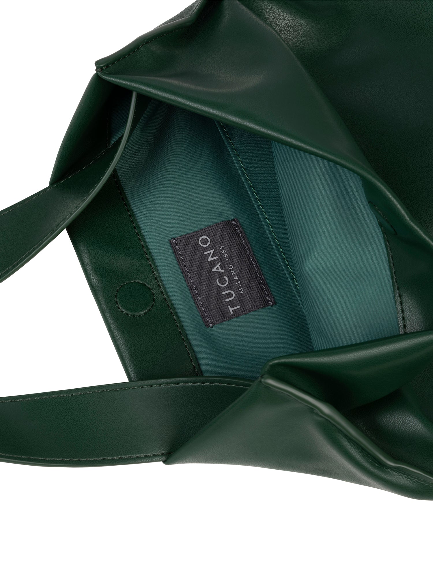 Borsa a spalla da donna 100% PET riciclato BGNTSH-S-Verde scuro Tucano