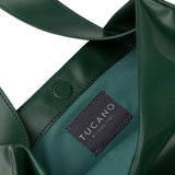 Borsa a spalla da donna 100% PET riciclato BGNTSH-S-Verde scuro Tucano