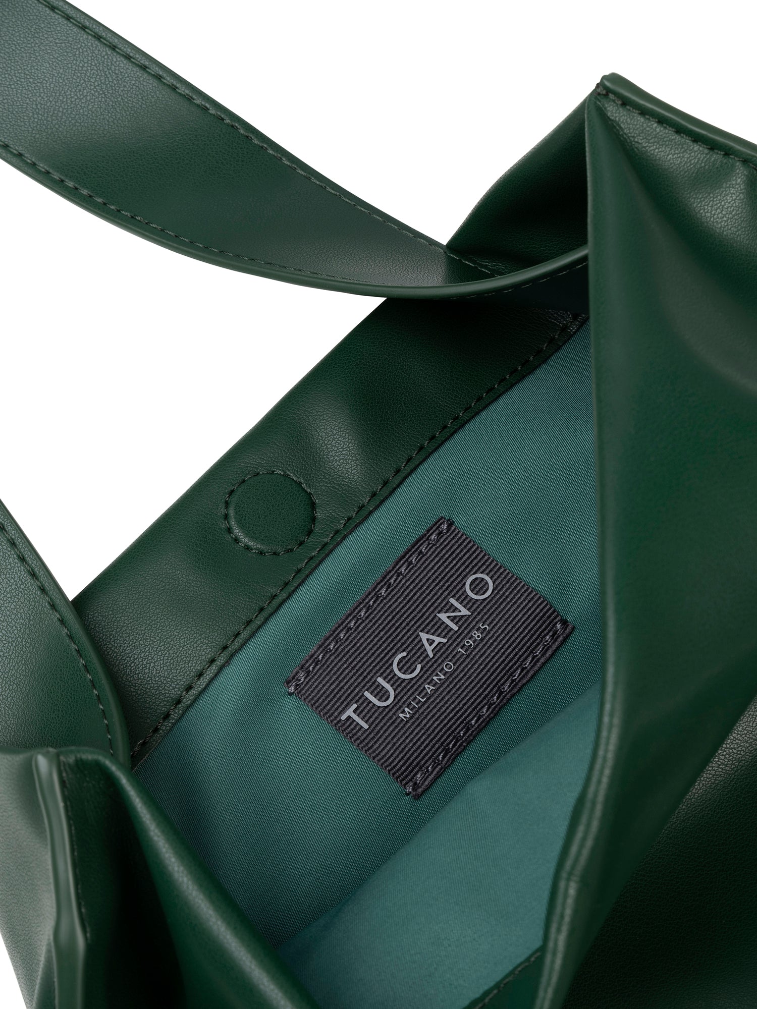 Borsa a spalla da donna 100% PET riciclato BGNTSH-S-Verde scuro Tucano
