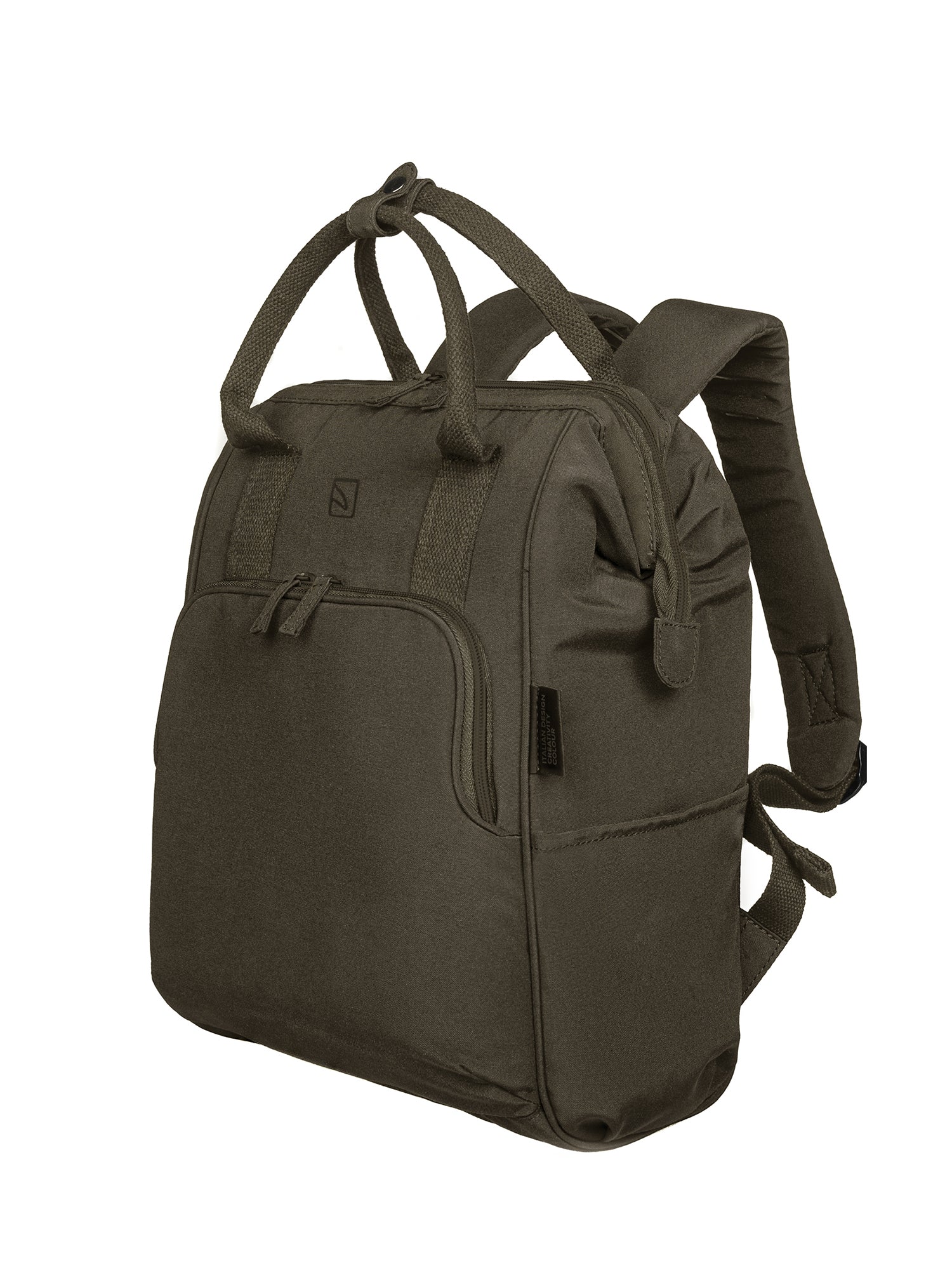 PET riciclato Zaino unisex modello Casual BKAMP14-Verde militare Tucano