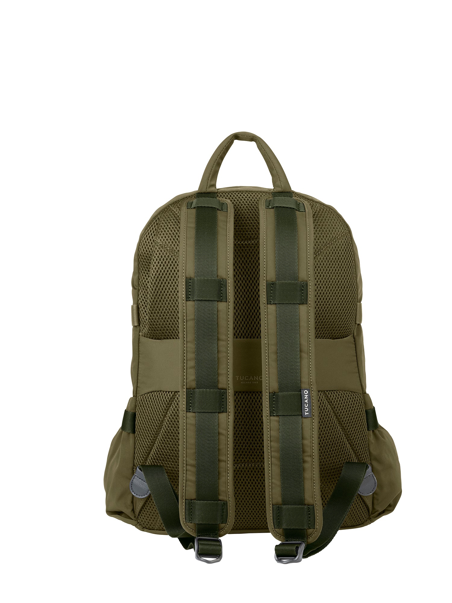 Zaino Unisex in PET Riciclato Casual BKDES15-Verde militare Tucano