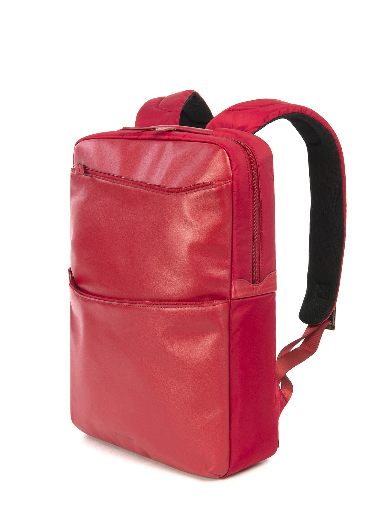 Zaino unisex in vera pelle Casual BKFINP15-Rosso Tucano