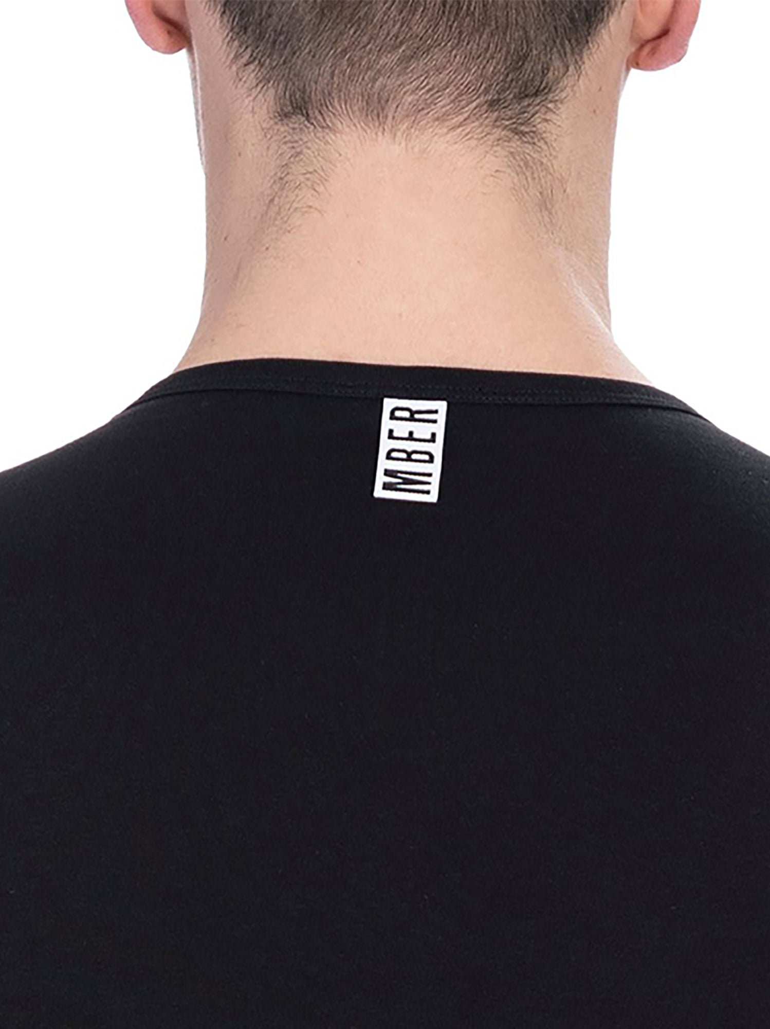 T-shirt da uomo Misto Cotton + Elastane - T-Shirt | secretrend | BKK1UTS01SI-BLACK-XXL