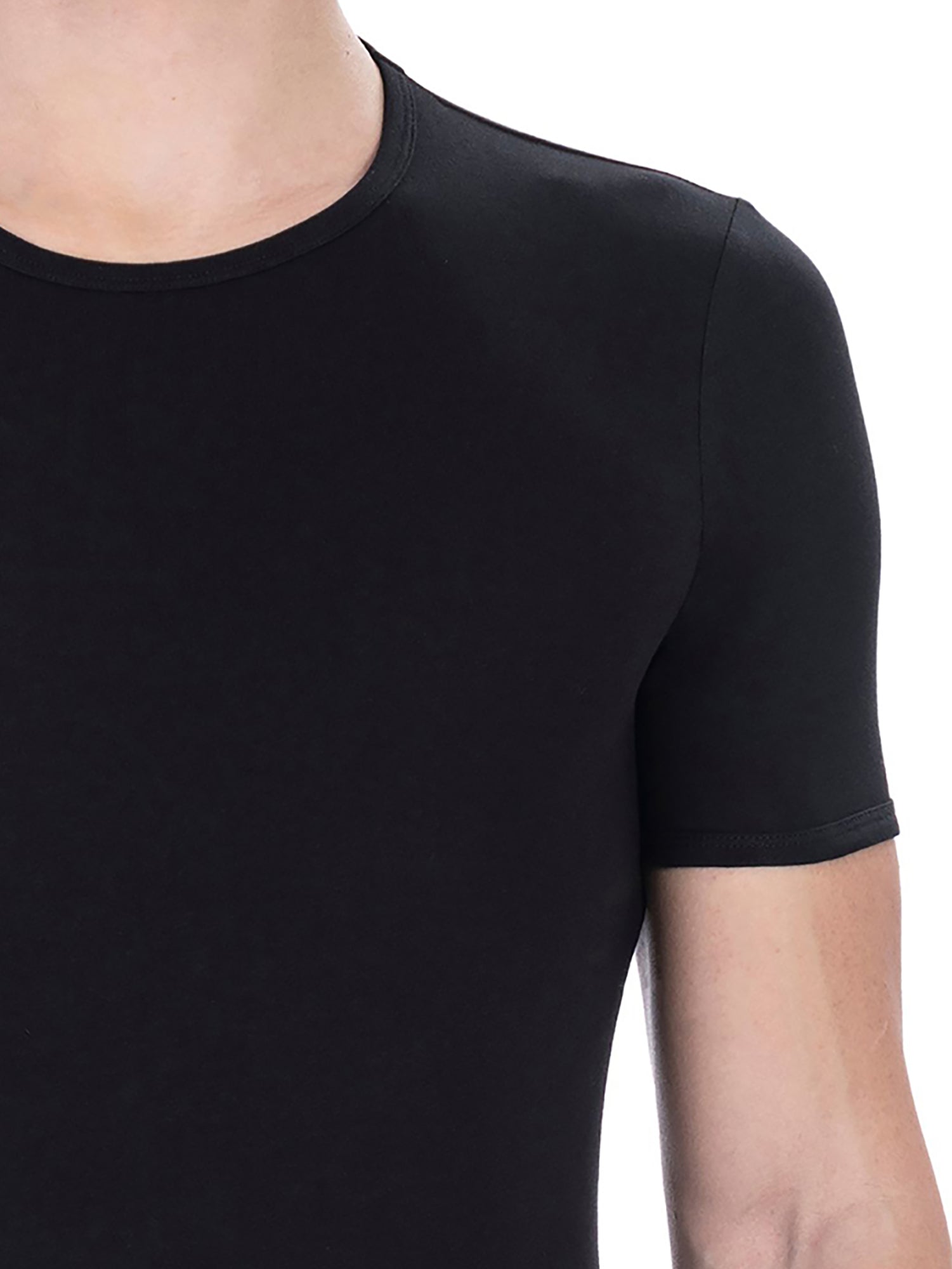 T-shirt da uomo Misto Cotton + Elastane - T-Shirt | secretrend | BKK1UTS01SI-BLACK-XXL
