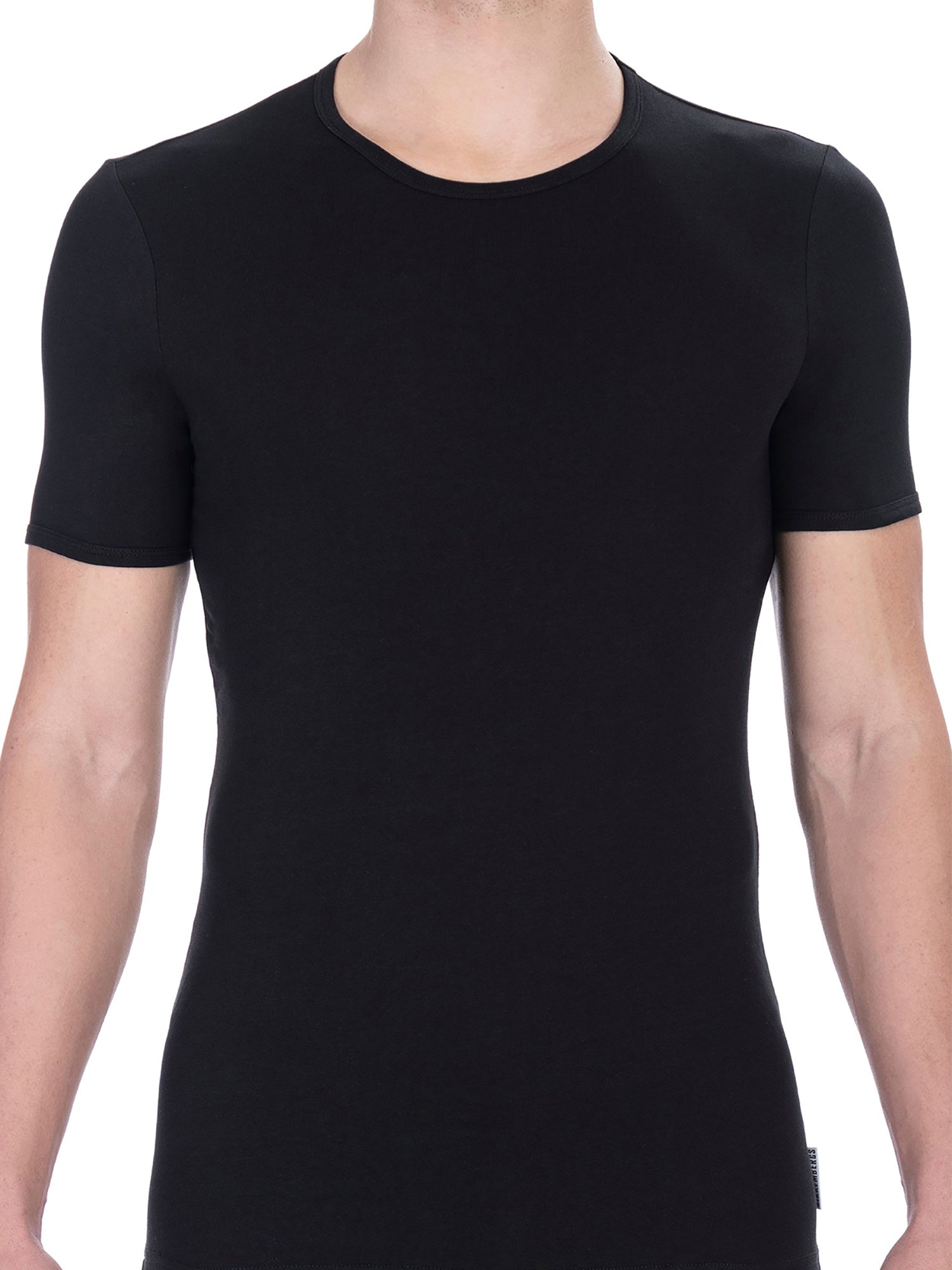 T-shirt da uomo Misto Cotton + Elastane - T-Shirt | secretrend | BKK1UTS01SI-BLACK-XXL