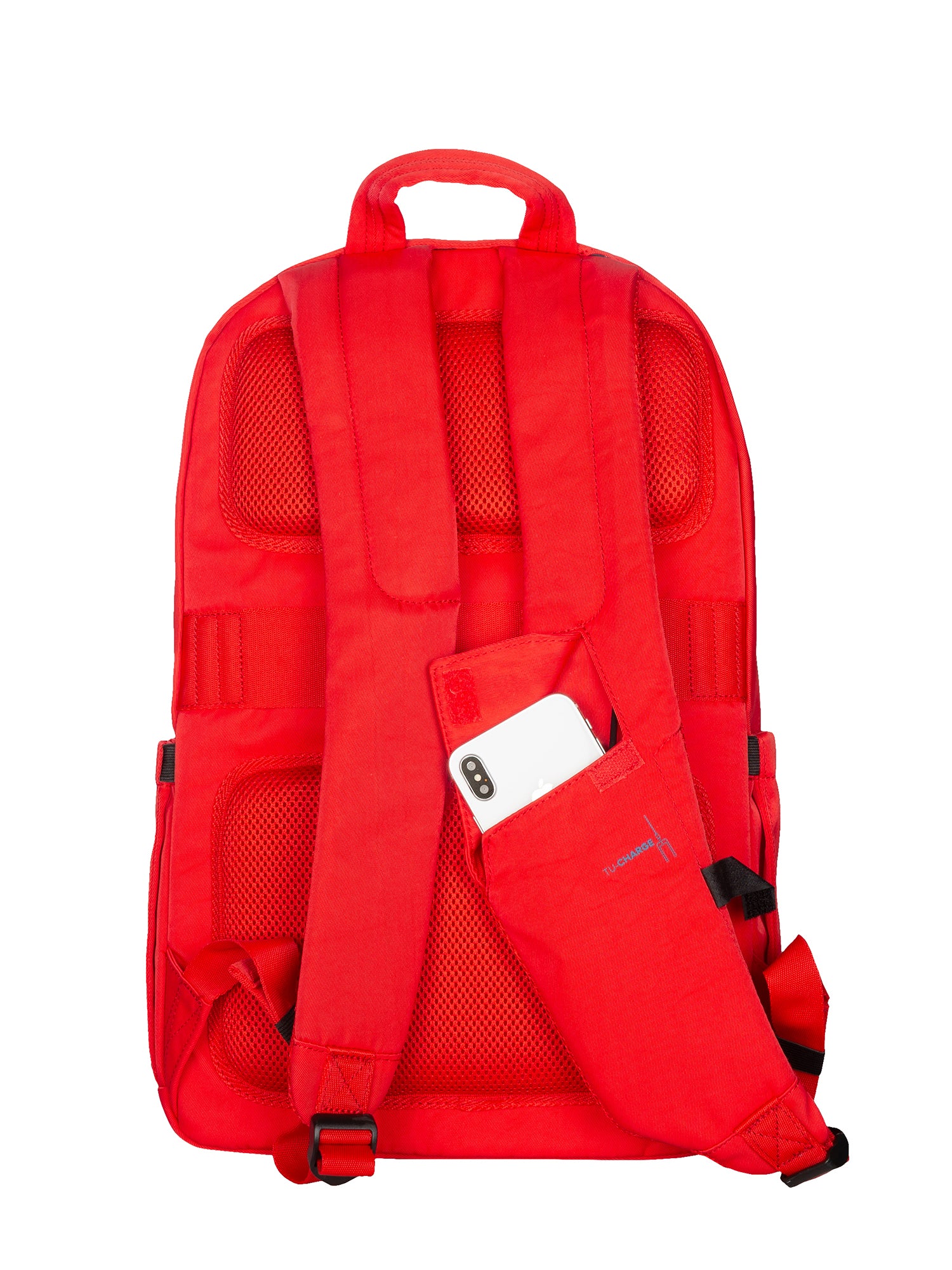 Zaino unisex in nylon Casual BKPHO-Rosso Tucano