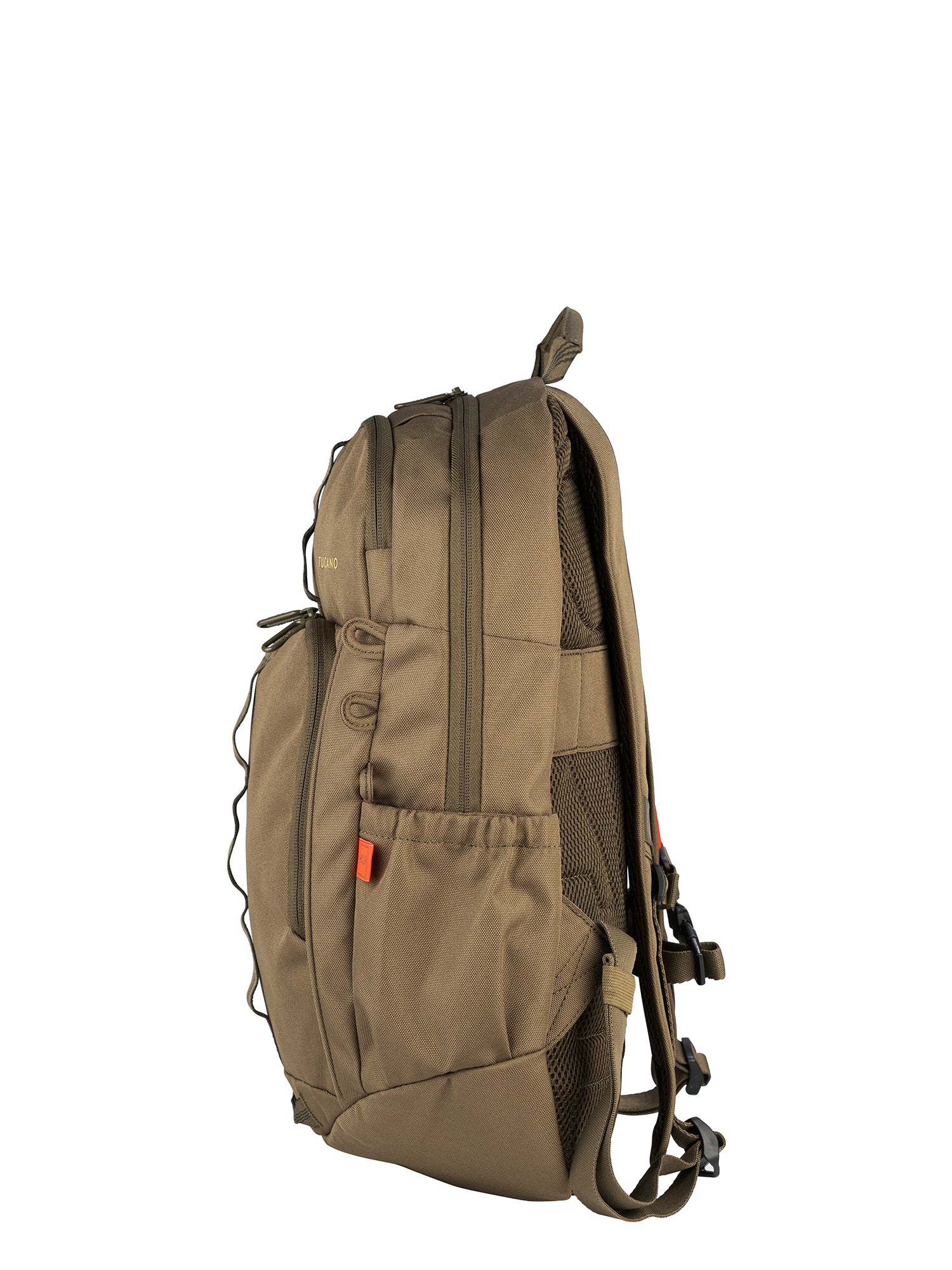 Zaino Unisex in PET Riciclato Casual BKRING15-Verde militare Tucano