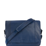 Borsa a tracolla unisex vera pelle Casual BMOP15-Blu Tucano