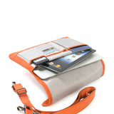 Borsa a tracolla unisex in vera pelle Casual BOCP11-Arancione Tucano