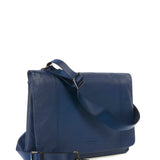 Borsa a tracolla unisex in vera pelle Casual BOCP11-Blu Tucano