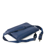 Borsa a tracolla unisex in vera pelle Casual BOCP11-Blu Tucano