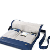 Borsa a tracolla unisex in vera pelle Casual BOCP11-Blu Tucano